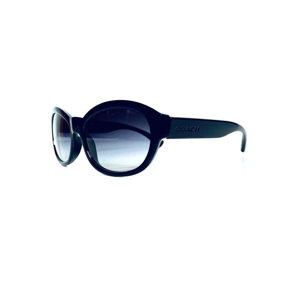 Coach Black Oval Wrap Sunglasses - Picture 1 of 12